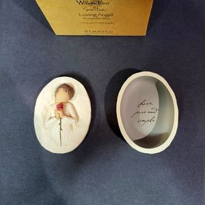 Willow Tree Loving Angel Oval Trinket Box "Love, Pure and Simple" Lordi 2004